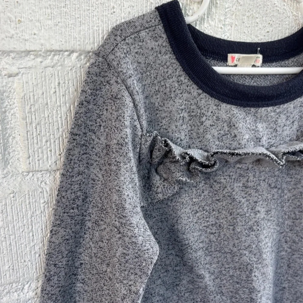 Crewcuts Girls Gray Kids Sweater Dress sz 12